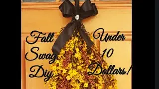 Fall Door Swag Diy Under 10 Dollars!!  Using Amazon!