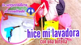 LAVANDO ROPA CON UNA BOTELLA😱/te sorprendera el resultado😱motivate con migo