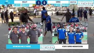 Beau 32e MALLET vs SARRIO : Supranational &agrave; p&eacute;tanque de Tr&eacute;voux 2021