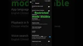 how to turn off restricted mode on YouTube #short #viral#how to disable restricted mode on YouTube