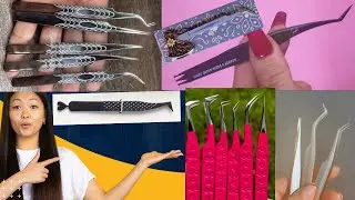 ALL COLORS NEW DESIGN BRAND TWEEZERS | Lash Extension Tweezers Instruments | #beautification