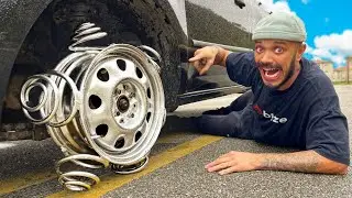 Fiz um PNEU DE MOLA pro meu CARRO