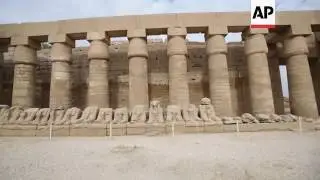 Ancient Karnak temple is restored with lime mortar