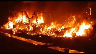 Stringers Live 🔴 Propane Tanks Explode in Massive RV Fire -@axnnewsla