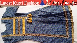 Unique Kurti Design | Easy Kurti Stitching Tutorial | Step by Step Stitching | Design by Pari