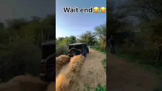 Thar4x4 vs bullet on field😜 #thar4x4 #tharlover #thar #bulletlover #royalenfield #1k