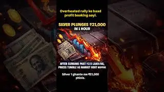 Profit Booking: Silver Rally Ka Sudden Reality Check. #indian #silver #crash
