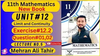11th Class Math New Book Chapter no.12|Exercise#12.2 Question#1and 2 All Parts