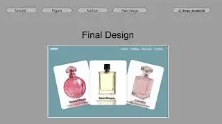 ✨ Elegant Perfume Bottle Design with Smooth Animation in Figma | UI/UX Inspiration   #longvideo 