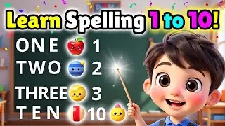 &ldquo;Learn Spelling 1 to 10&rdquo; &rarr; main keyword #kids #learning 