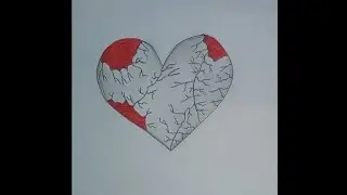ARTISTIC| A very injured heart drawing| Art by ARTISTIC 