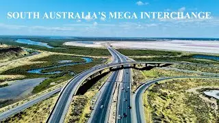 Breathtaking Overhead Exploration: The Complex Port Adelaide and Salisbury Highway Junction. 