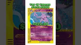 Top 10 Most Expensive Espeon Pok&eacute;mon Cards You&rsquo;ll Wish You Owned 💸🔥 (2025 Prices!) #pokemon #top10