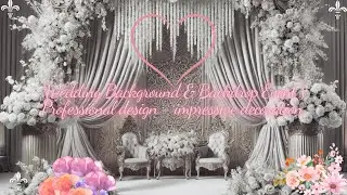 Wedding Background & Backdrop Event | Professional design - impressive decoration