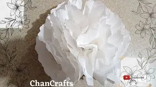 Cute Valentine's Day gift||DIY Tissue Flower || using napkins and waste cardboard