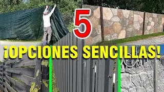 Haz tu propia cerca: ¡5 ideas súper fáciles para construirla tú mismo!