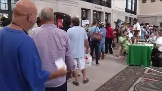 FEMA meets with storm victims
