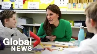 Kate Middleton marks Children's Mental Health Week with visit to London school