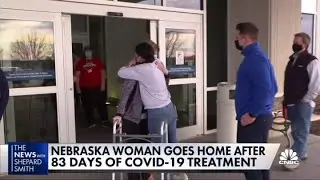 Nebraska woman goes home after suffering 83 days with Covid-19