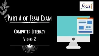 | V2: Computer Literacy for Fssai Exam 2021 | Join Online Live Classes for Food Safety Officer & TO|
