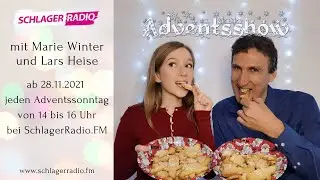 Die Adventsshow mit Marie Winter und Lars Heise ab 28.11.2021 jeden Sonntag bei SchlagerRadio.FM