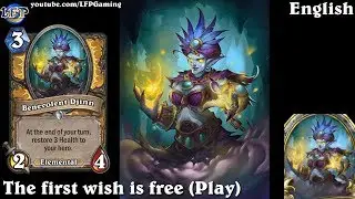 Hearthstone: Benevolent Djinn card sounds in 14 languages -Kobolds & Catacombs