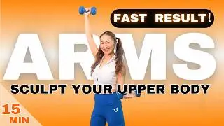 15 Min Sculpt your Arms with Dumbbells l Arms Toning Routine