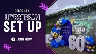 60th Birthday Celebration setup live