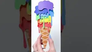 Rainbow Ice Cream | stop motion animation