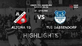 Highlights aus dem Spiel Altona 93 - TuS Dassendorf | 27. Spieltag Oberliga Hamburg | Endstand 3:4