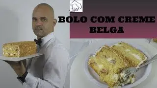 Bolo com Creme Belga