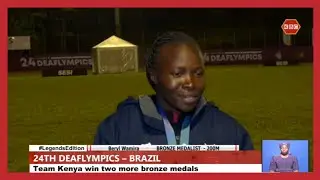 Team Kenya wins 2 more bronze medals at the ongoing 24th Deaflympics in Brazil