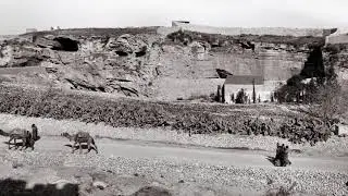 Gordon's Calvary,Camels,Jerusalem,Israel,Middle East,American Colony Photo