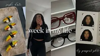 vlog ♡ | diy passport photo, baking therapy, sushi date, new glasses, errands + more! | love daci