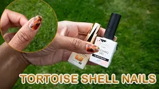 Easy tortoise shell nail tutorial | How to nails | Beginner friendly nail art