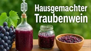 Nat&uuml;rliches Traubenwein Rezept mit Wildhefe &ndash; Virale Herstellung zu Hause