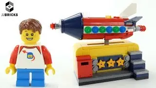 UNBOXING LEGO IDEAS 40335 Space Rocket Ride LEGO Speed Build and Review -4K-
