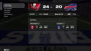 Bucs vs Bills Week 11 Madden 26 Simulation