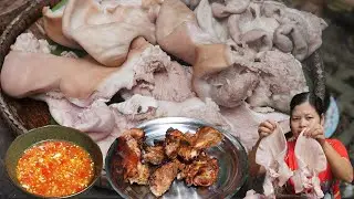 Cooking grill pig ear and intestine with chili sauce recipe -  Simple cooking channel