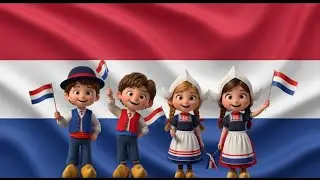 🇳🇱 Netherlands National Anthem | Learn with Flags & Music for Kids | Kids Anthem Flags