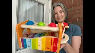 Hape Pound & Tap Bench with Slide Out Xylophone | Real Life Toy Review