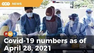 Covid-19 numbers as of April 28, 2021