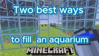Two best ways to fill an aquarium in Minecraft