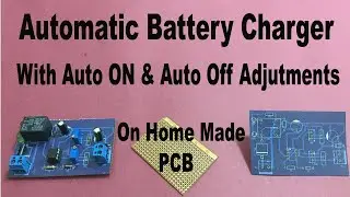 Automatic Battery Charger Circuit Diagram With IC 555 | Battery Charger | DIY Battery Charger
