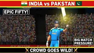 INDIA vs. PAKISTAN: UNBELIEVABLE FIFTY! (Big Match Pressure)