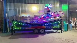 ALI Brothers Outdoor Carnival Portable Equipment Game Trailer Mounted  Flying UFO Mini Kiddie Rides