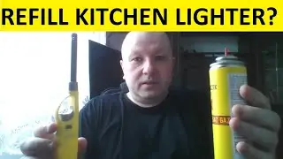 How to refill kitchen gas lighter with Butane gas? Refilling kitchen gas lighter?