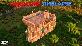 I built Iron Farm in Minecraft Hardcore Timelapse Season 1 Episode 2 | GD Venus