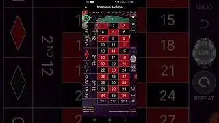 Roulette  win with immersive roulette  😍 . #roulette #howto  #roulettewin #casinowin #shorts 