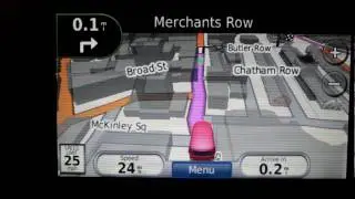Garmin Nuvi 765T GPS Sample 3D Navigation in Boston